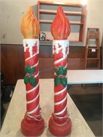 Christmas tree and two candles 36 to 38 inches