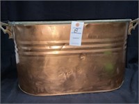 Antique Copper Boiler Tub Large