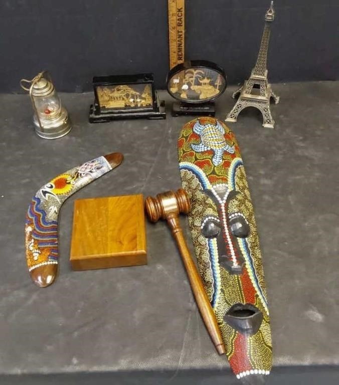 ASIAN ITEMS, DECOR BOMERANG, EIFFEL TOWER & MORE