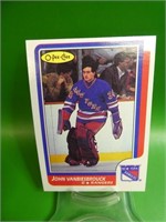 1986 - 1970 O P C John Vanbiesbrouck Rookie Card