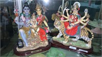 2X INDIAN COMPOSITION STATUES