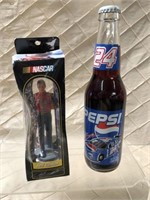 Jeff Gordon Figurine & Pepsi Bottle