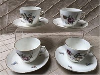 Royal Copenhagen Tea Cups w/Saucers