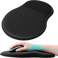 (13x8 inches - black) Mouse Pad Wrist Support,