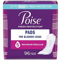 2 Packs of Poise Incontinence Pads & Postpartum In