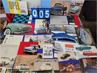 car brochure lot imports 1960s VW renault opel