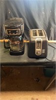 Toaster & coffee pot