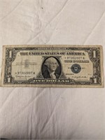 1975B Star/ Replacement One Dollar Silver Cert.