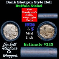 Buffalo Nickel Shotgun Roll in Old Bank Style 'Bel