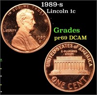 Proof 1989-s Lincoln Cent 1c Grades GEM++ Proof De