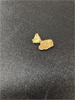 2 Small gold nuggets weighing total of .34 grams