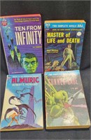 4 Science Fiction Paper Back Books 50's & 60's