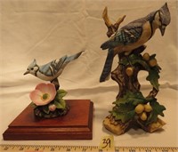 Two Blue Jays by Andrea Ceramic Figurines