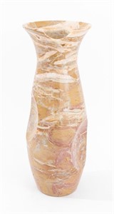 Large Tan and Pink Marble Decanter