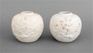 Pair of of Japanese Ceramic Vases, 20th C