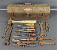 Vintage Craftsman Toolbox w/ Tools