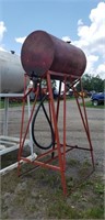 Fuel Barrel on Stand (Possibly 200 Gal.?)