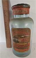 Gerkin Pickle Jar W/ Original Label