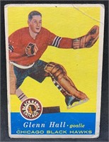 1957 Topps #20 Glenn Hall Hockey Card