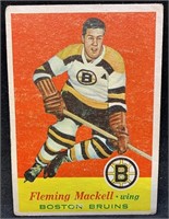 1957 Topps #16 Fleming Mackell Hockey Card