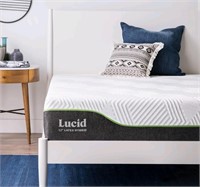 LUCID 12 Inch Latex Hybrid Mattress -