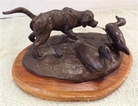 TONY CHYTKA BRONZE OF BIRD DOG, 18/200