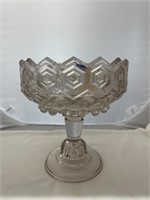 Glass Pedestal Bowl - has crack
