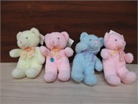 4 NEW Teddy Bears by Russ