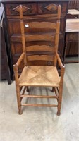 Rush Seat Arm Chair