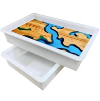 Epoxy resin mold master container and mallet
