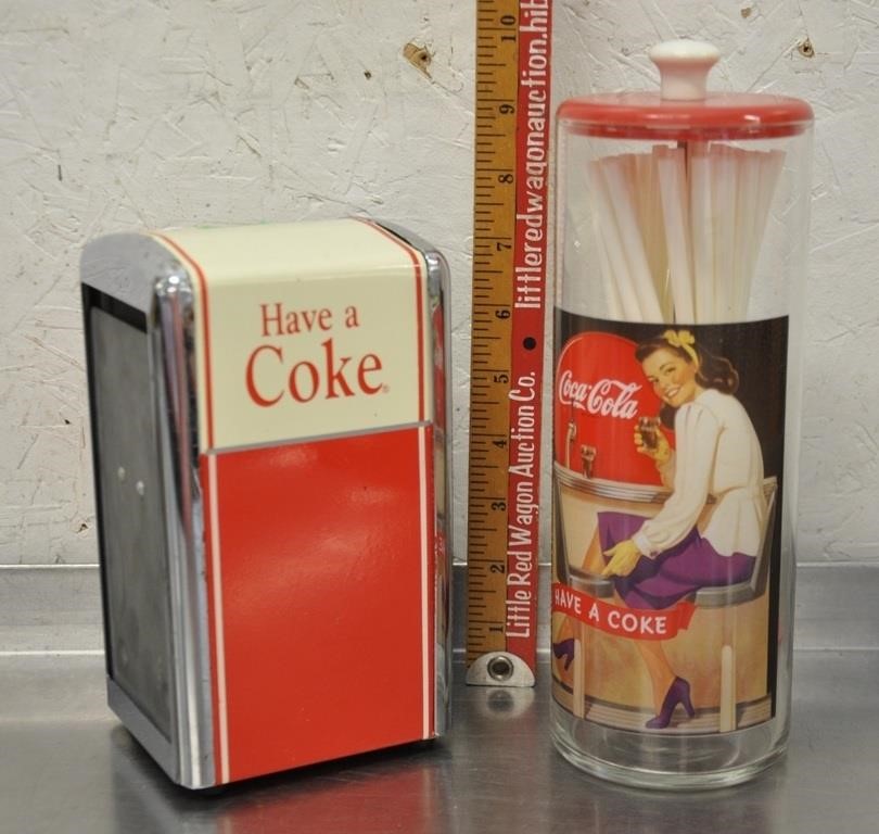 Coke napkin & straw dispensers