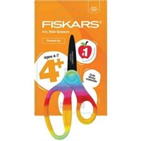 Fiskars 5in Pointed Designer Kids Scissor  Rainbow