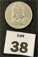 1959 "D" Franklin Half Dollar