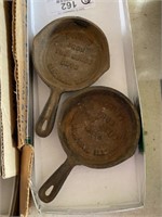 2 Small Cast Iron Skillets