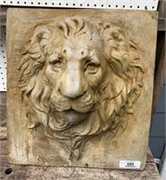 Lion Head Concrete Garden DÃ©cor
