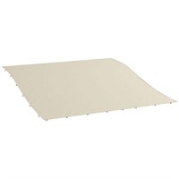 Outsunny 10 ft. X 10 ft. Beige Polyester Fabric Pe
