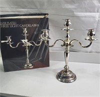 SILVERPLATED CANDLEABRA