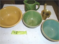 vintage pitcher and bowls