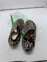 Large cheetah slippers
