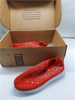 Red sparkly 5.5 stretchy shoes