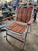 Outdoor folding chair wood