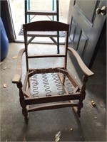 Vintage rocking chair no pad