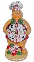 Ceramic Gingerbread Cookie Clock