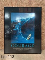 Courage Inspirational Quote, 24inX30in