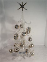 "Murano" Hand Blown Christmas Tree w/ Ornaments