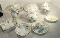 "Herend" Chinese Bouquet Blue Breakfast Set