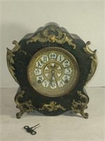 A.J. Carruth Marvleite Mantle Clock with Key