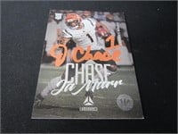 JA'MARR CHASE SIGNED ROOKIE CARD WITH COA