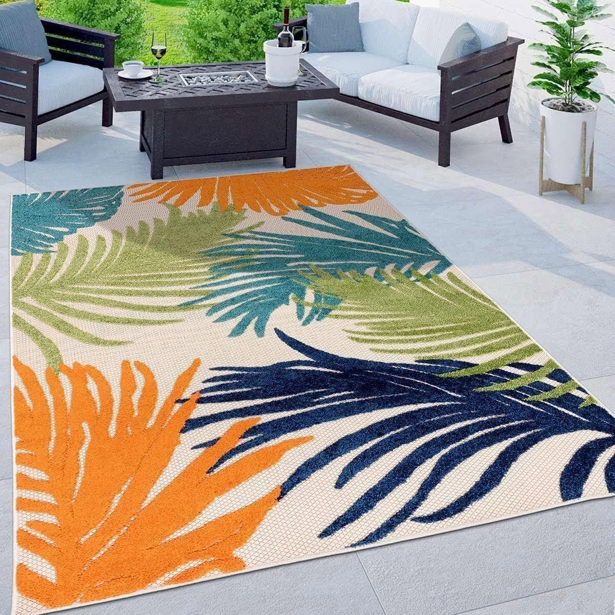 5'x7' Rugshop Lucca Floral Indoor/Outdoor Area Rug