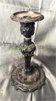 10in iron black candle stand